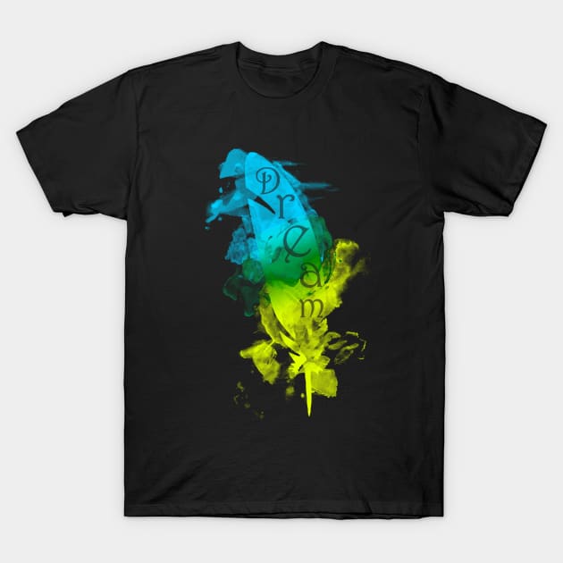 Dream (Blue & Yellow) T-Shirt by Not Meow Designs 